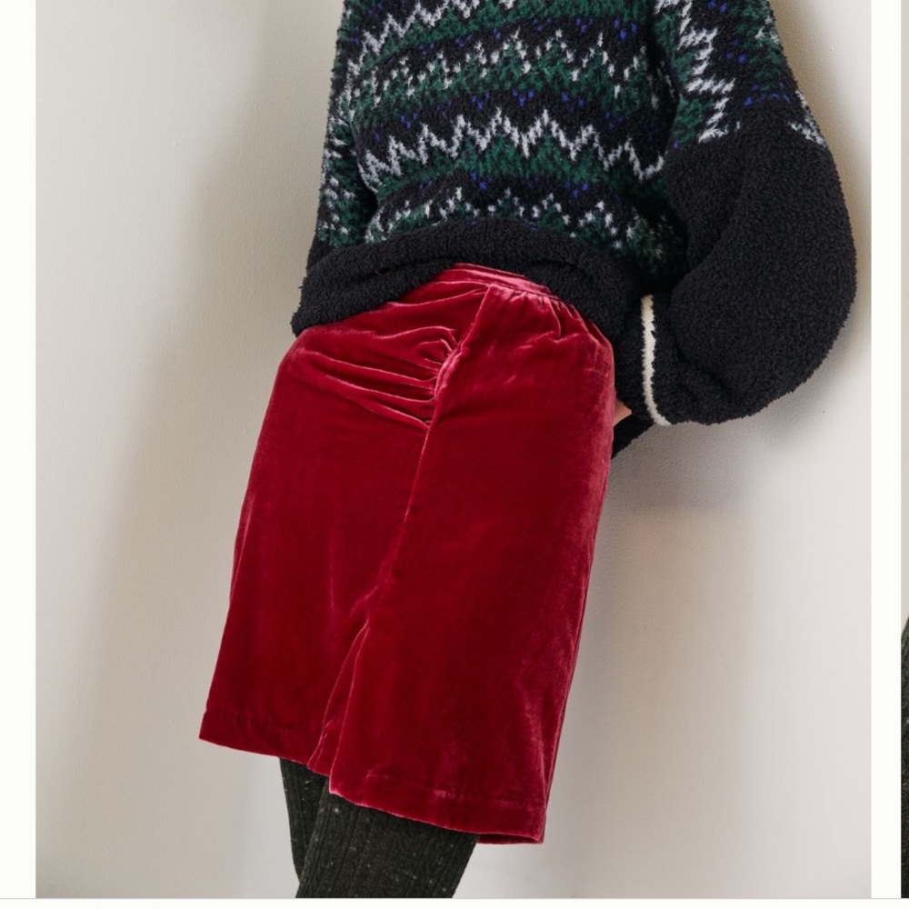 NWT Anthropology CONNIE VELVET MINI SKIRT sizes